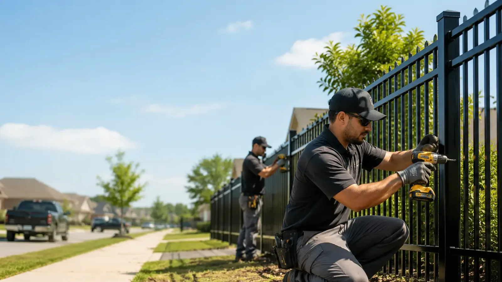 Metal Fence Installation in Little Rock Air Force Base, AR